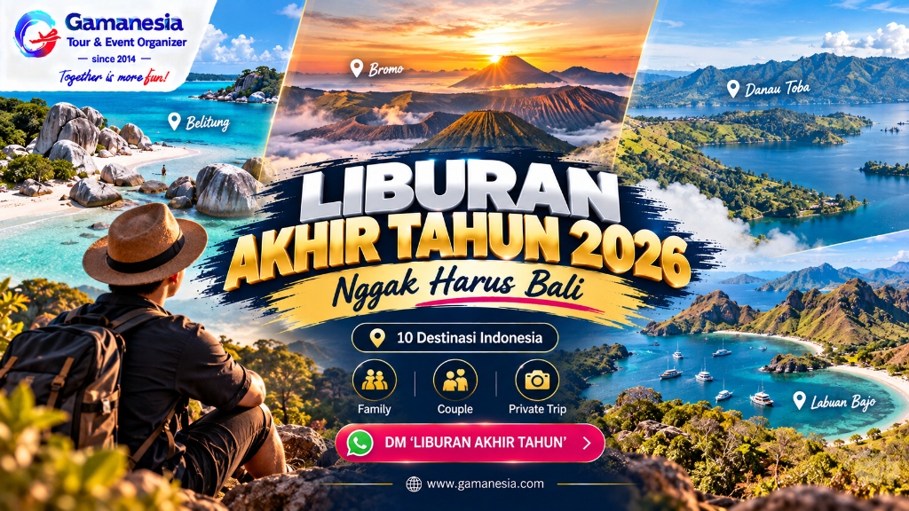 Liburan Akhir Tahun 2026: 10 Destinasi Indonesia Selain Bali yang Layak Dipertimbangkan