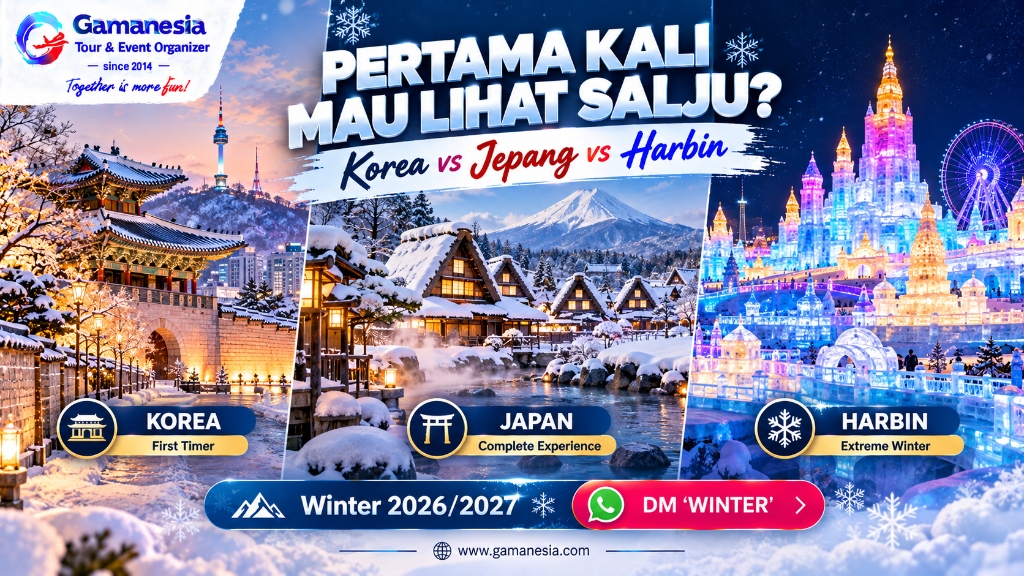 Liburan Musim Dingin Asia 2026/2027: Korea vs Jepang vs Harbin — Mana yang Paling Cocok Buat Lihat Salju Pertama Kali?