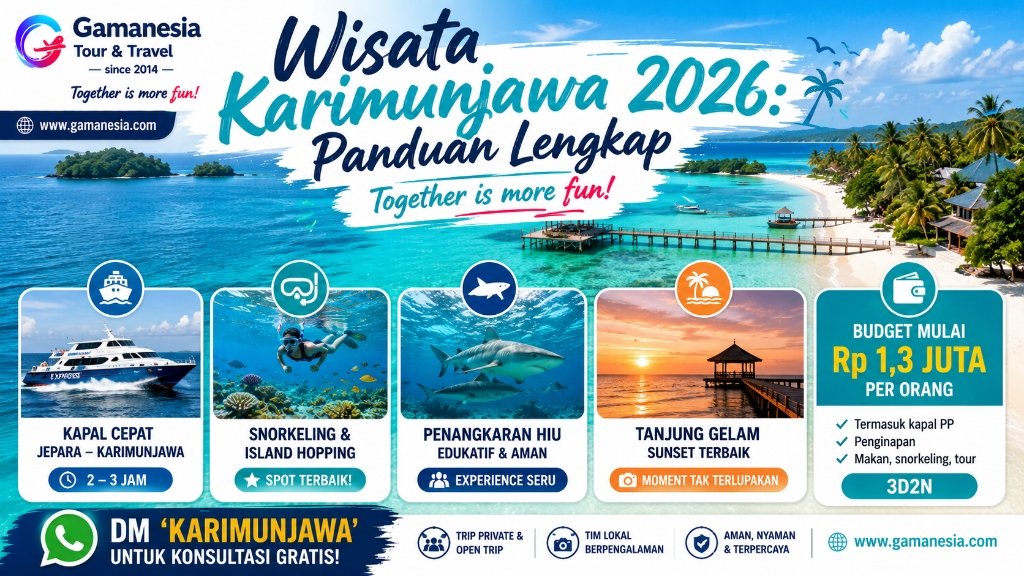 Wisata Karimunjawa 2026: Panduan Lengkap dari Kapal, Spot Snorkeling, sampai Budget | Gamanesia