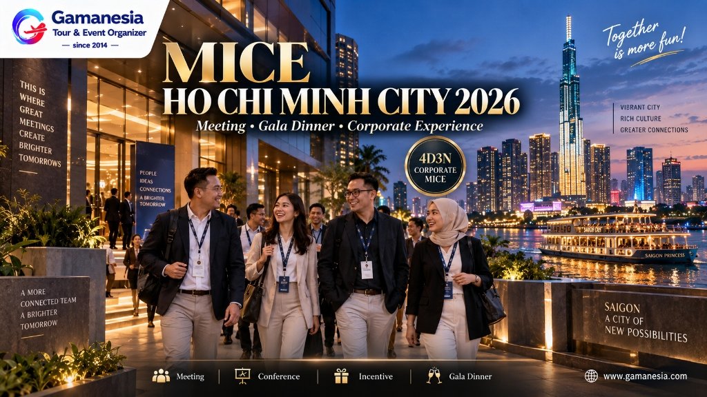 Panduan MICE Ho Chi Minh City 2026: Meeting, Gala Dinner & Corporate Trip Vietnam | Gamanesia