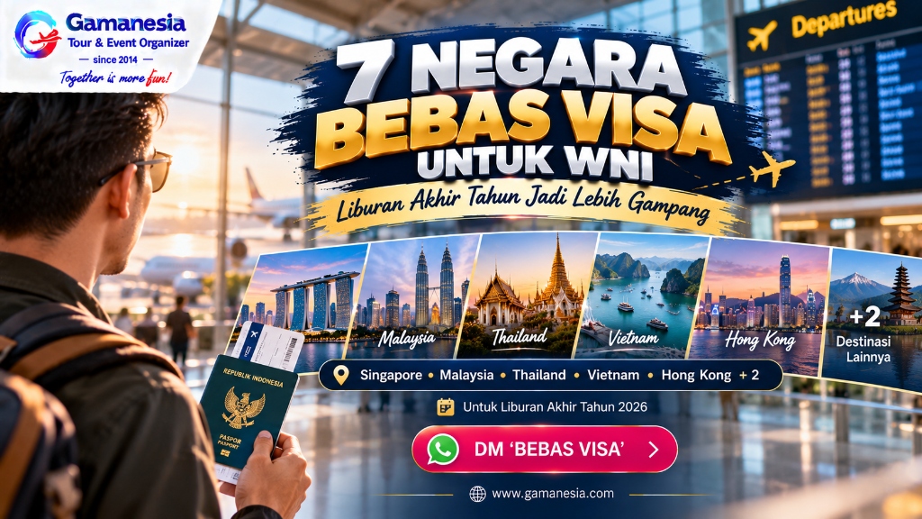 7 Negara Bebas Visa untuk WNI buat Liburan Akhir Tahun 2026: Tinggal Siapkan Paspor & Itinerary